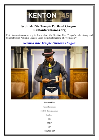 Scottish Rite Temple Portland Oregon Kentonfreemasons.org