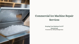 Commercial Ice Machine Repair Services