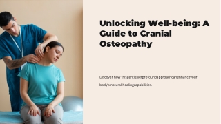 Cranial Osteopathy for Adults: Gentle Relief for Stress, Tension & Chronic Pain