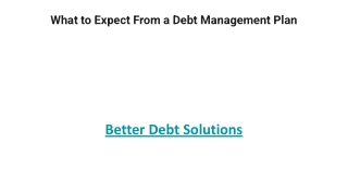 What to Expect From a Debt Management Plan