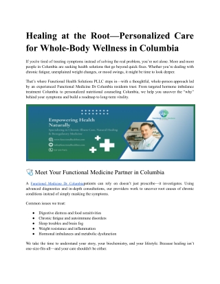 Functional Health Solutions PLLC   PDF
