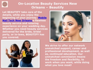 On-Location Beauty Services New Orleans – Beautify