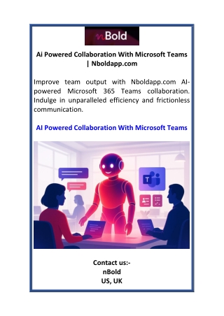Ai Powered Collaboration With Microsoft Teams  Nboldapp.com