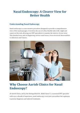 Nasal Endoscopy wrd