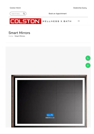 Smart Mirrors by Colston | Reflecting Intelligent Luxury