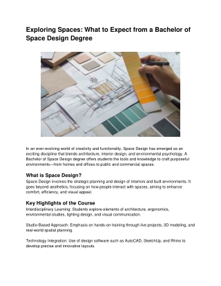 Designing with Purpose: How Space Designers Shape the Way We Live and Work