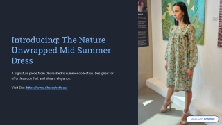 Nature Unwrapped Printed Mid Summer Dress