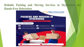 Reliable Packing and Moving Services in Hyderabad for Hassle-Free Relocation