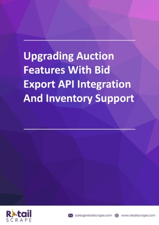 Bid Export API Integration For Inventory & Bids Management