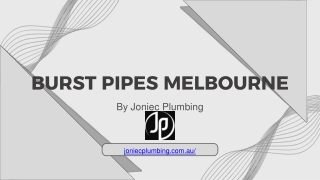 Burst Pipes Melbourne