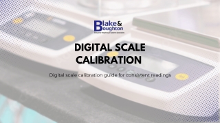 Digital scale calibration guide for consistent readings