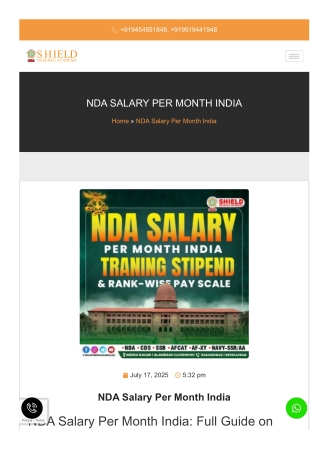 NDA coaching in Lucknow - join SDA for success
