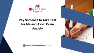 Pay Someone to Take Test for Me and Avoid Exam Anxiety
