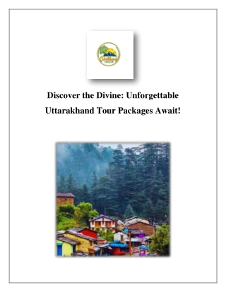 uttarakhand tour packages