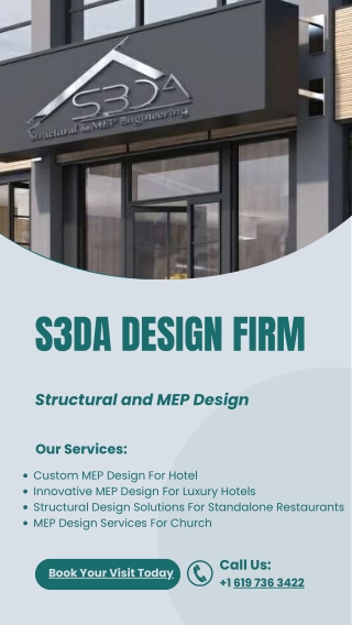 MEP and Structural Design for Hotels Churches and Restaurants