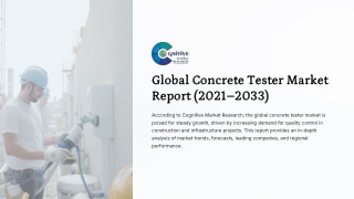 Concrete Tester Market Report