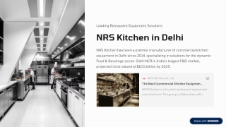 Leading Restaurant Equipment Manufacturers in Delhi | Quality You Can Trust