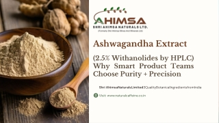 Ashwagandha Extract (2.5% Withanolides by HPLC)