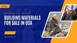 Building Materials for Sale in USA: What to Know Before You Buy