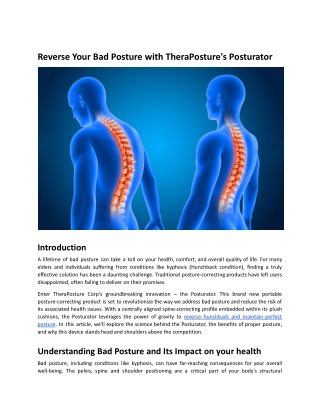 Reverse Your Bad Posture with TheraPosture's Posturator.docx
