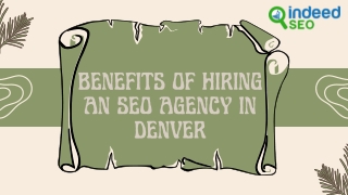 Benefits of Hiring an SEO Agency in Denver