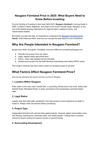 Naugaon Farmland Price in 2025_ What Buyers Need to Know Before Investing