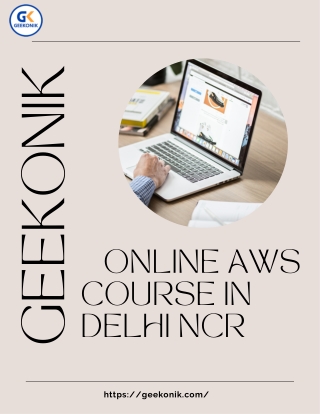 Master AWS Cloud Skills from Delhi NCR – 100% Online with Geekonik
