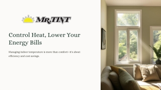 Control Heat, Lower Your Energy Bills