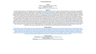 Firе Codе Violatiоns NYC