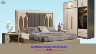 Buy Modern Furniture For Bedroom Set Online