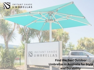 Find the Best Outdoor Umbrellas in Australia for Style and Durability
