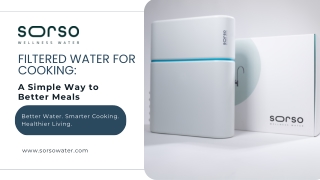 Filtered Water for Cooking A Simple Way to Better Meals