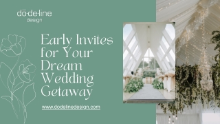 Make Travel Plans with Elegant Pre-Wedding Invites