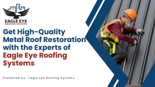 Get High-Quality Metal Roof Restoration with the Experts of Eagle Eye Roofing Sy