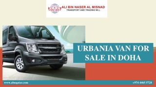 URBANIA VAN FOR SALE IN DOHA