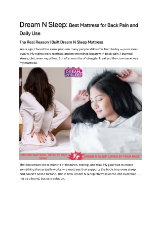 Dream N Sleep BLOG 8.7.25