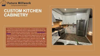 Custom kitchen cabinetry