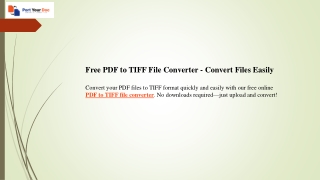 Free PDF to TIFF File Converter  Convert Files Easily