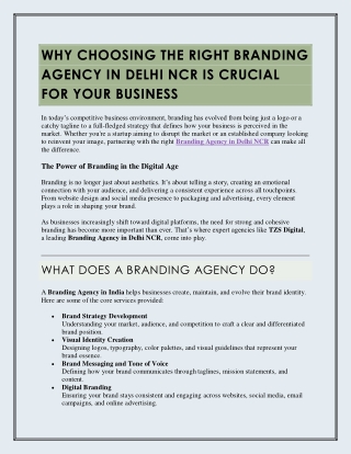 Branding Agency in Delhi NCR