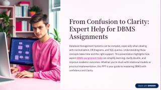 DBMS Assignment Help: A Practical Guide to Database Success