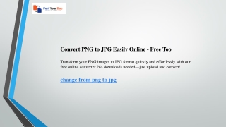 Convert PNG to JPG Easily Online  Free Too