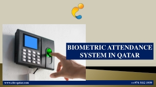 BIOMETRIC ATTENDANCE SYSTEM IN QATAR