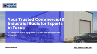 Reliable Industrial Radiator Service in Texas – Permian Radiator