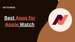 Best Apps for Apple Watch- PPt