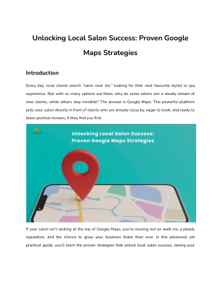 Want More Walk-Ins? This Google Maps Trick Is Filling Salons Overnight!