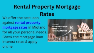 Rental Property Mortgage Rates