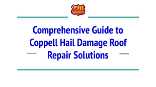 PDF_ Comprehensive Guide to Coppell Hail Damage Roof Repair Solutions