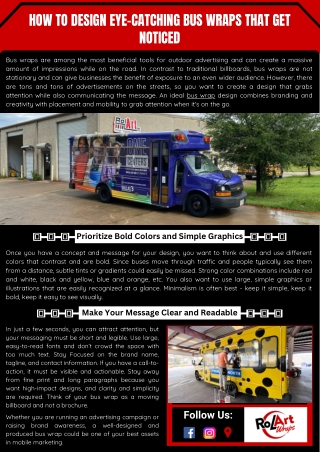 Get Eye-Catching Bus Wraps Design