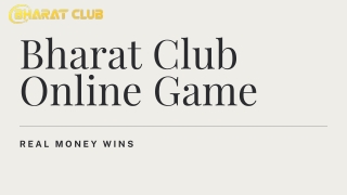 Bharat Club Online Game