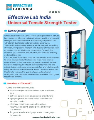 Universal Tensile Testing Machine Full Guide